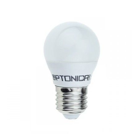 OPTONICA E27 LED-Lampe, Birne "G45", 6W, matt