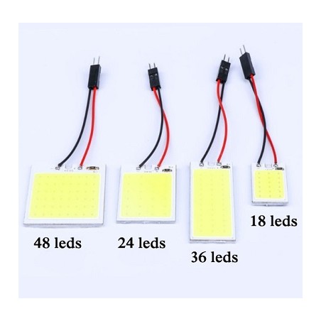 HM LED COB Lichtplatte "UNI-4", 12V DC, 3W, 48 COB LED