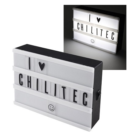 Chilitec LED Leuchtkasten mit Buchstaben und Sonderzeichen | 4740
