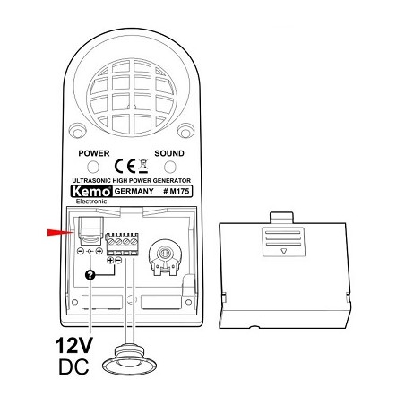 Kemo Multifrequenz Tiervertreiber "M175", bis 135dB