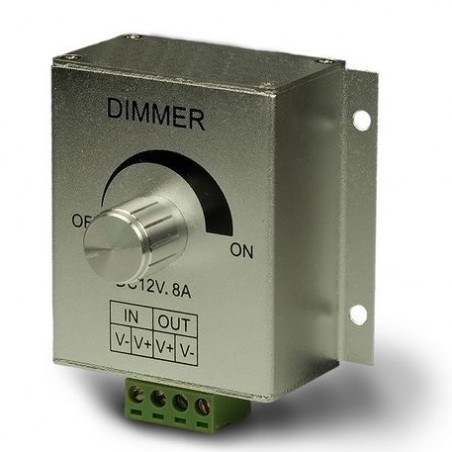 PB LED-Dimmer, 12-24V, DC 8A, LED-Streifen PWM Regler