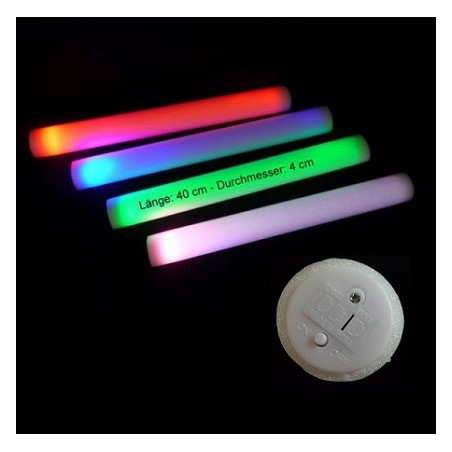 HM LED Leucht- und Schaumstoffstab, 40cm, multicolor