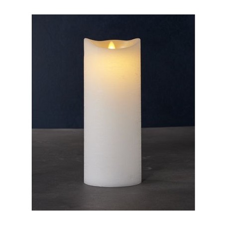 Sirius LED-Kerze Sara Exclusive 10 cm x 25 cm, weiss