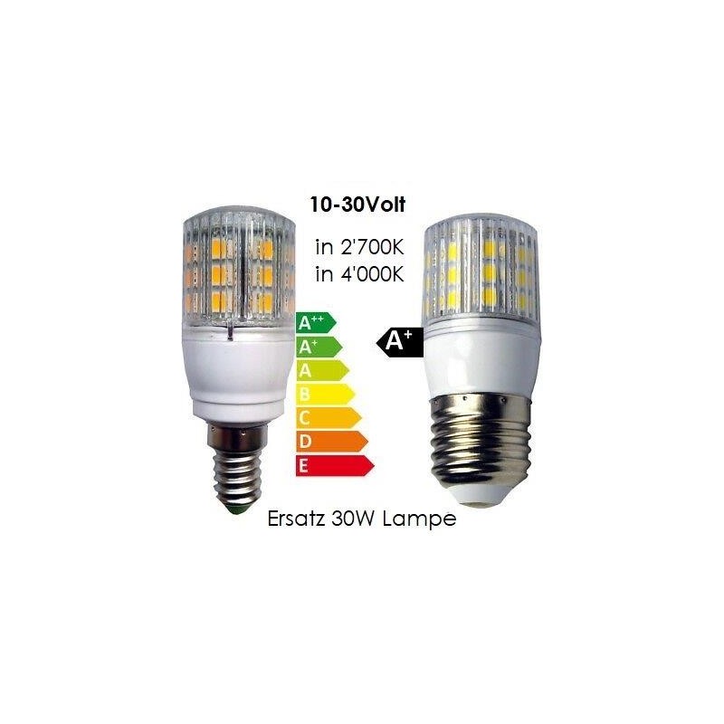 David Com. E14 LED Lampe, Korn- Kolbenlampe, 12V/24V AC/DC, 4W