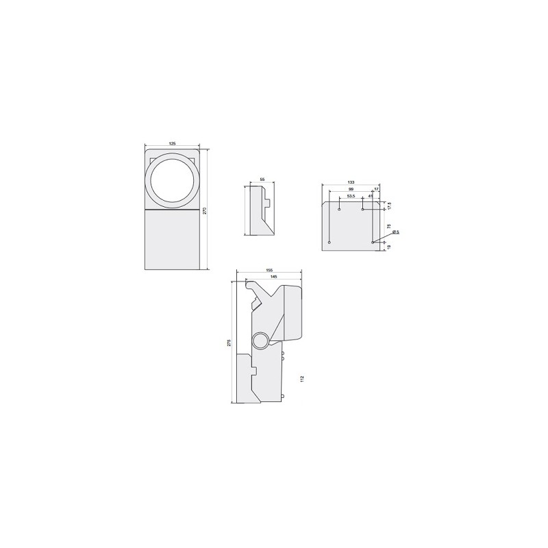 Almat LED-Notleuchte "SPOTLIGHT", 3W, Akkubetrieb