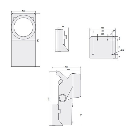 Almat LED-Notleuchte "SPOTLIGHT", 3W, Akkubetrieb