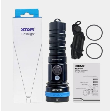 XTAR LED-Taucherlampe "D26-1600S", Cree-XHP35-HI D4 LED