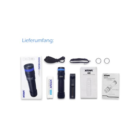 XTAR LED-Taucherlampe "D20B-1000", Cree-XP-L/V6 LED