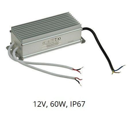 Chilitec LED DC-Treiber/Trafo "CT-60-IP67", 12V DC, 30W, 5A