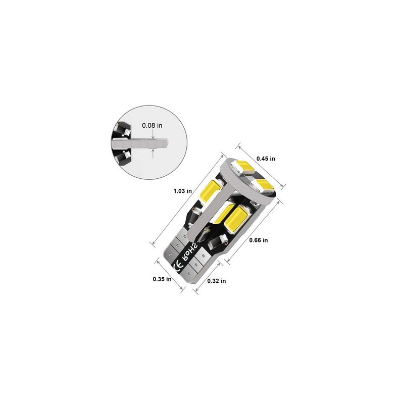 HM LED-Stecksockellampe W5W (T10), 2.5W, 10-18V