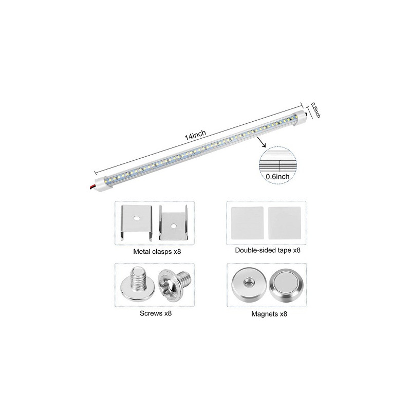 McShine LED Lichtleiste RV-350, 12V DC, 9.6W, 35cm