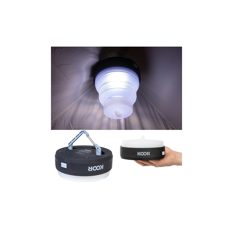 FURBER LED-Campinglampe "CAMPILLU", 4 Leuchtstufen