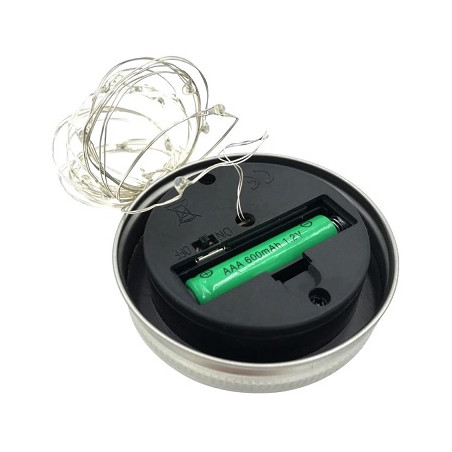 PB LED Solarglas "SOLE20", 20 warme LED's