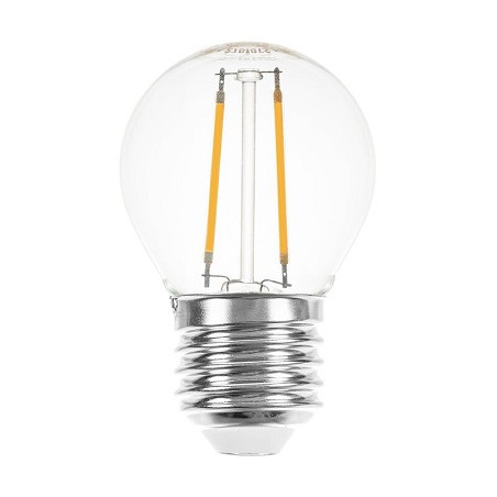 LEDmaxx LED Lampe, Tropfen/Kugel Filament E27, 1W, klar