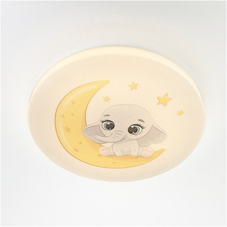 OPTONICA LED Kinderzimmer Deckenleuchte "ELEPHANT", 24W