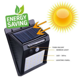 HM LED Solar-Wandleuchte "SWL-0.55", PIR, 16 LEDs 2