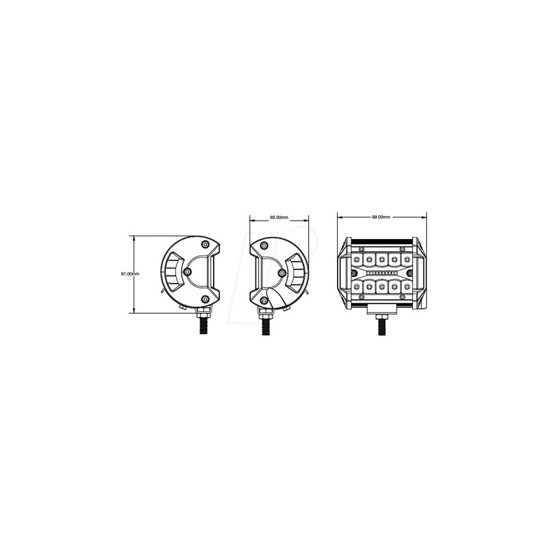 B&S LED-Arbeitsscheinwerfer "Offroad 60Q", 60W, 9V-32V DC