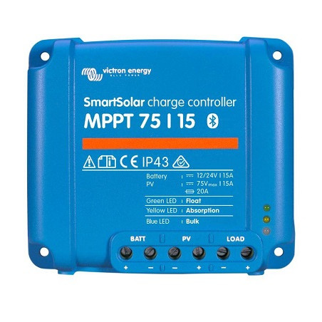 Prevent MPPT Solarladeregler "BlueSolar 75/15", 200W/400W