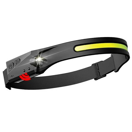 HM LED Sensor-Kopf/Stirnlampe "COB+XPG", verstellbar