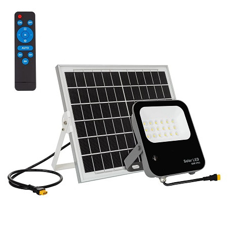 LEDKIA LED Solar-Scheinwerfer "SLF60", 60W, 18 LED, inkl. FB