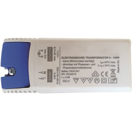HM LED AC-Treiber/Trafo "ETZ105", 12V AC, 0-105W, dimmbar