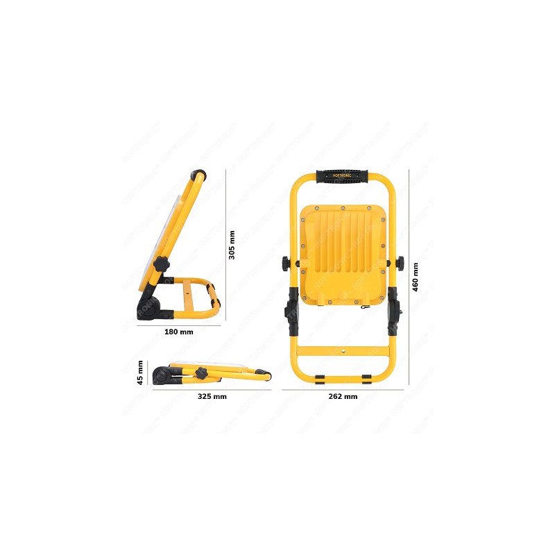 HOFTRONIC LED-Baustrahler "HT-50", 50W, Akku, SMD-LED