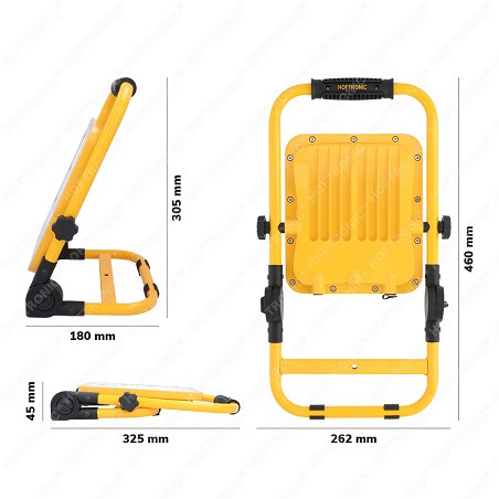 HOFTRONIC LED-Baustrahler "HT-50", 50W, Akku, SMD-LED