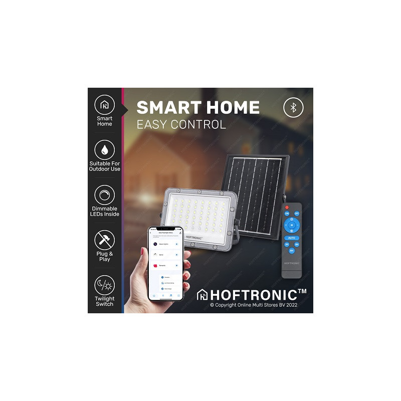 HM LED Solar-Scheinwerfer "HSS200", Ersatz 200W, inkl. FB