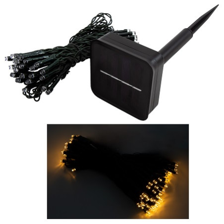 McShine LED Solar-Lichterkette "LSL-50", 0.4W, 50 LED, 5m
