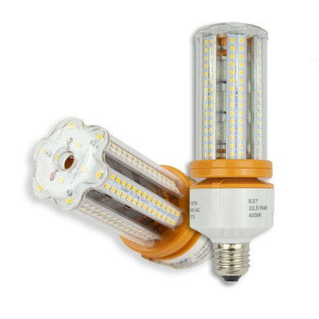 Isoled LED Corn-Lampe E27/E40, 23W, inkl. E27 Adapter