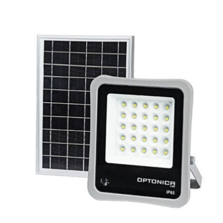 OPTONICA LED Solar-Scheinwerfer "LFS-6", 6W, 25 LED, inkl. FB