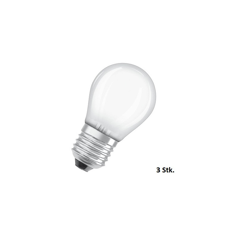 Osram LED Lampe Birne "Base Retro" E27 SET, 4W, matt