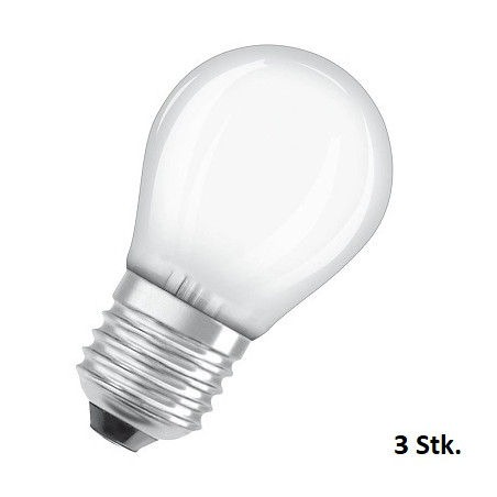 Osram LED Lampe Birne "Base Retro" E27 SET, 4W, matt
