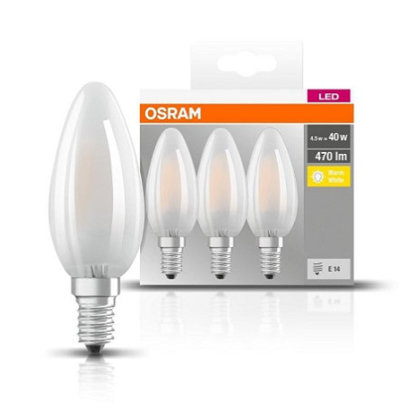 Osram LED Filament Kerzenlampe E14 "Base Retro", 4W, matt