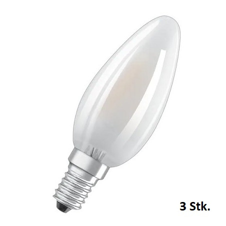 Osram LED Filament Kerzenlampe E14 "Base Retro", 4W, matt