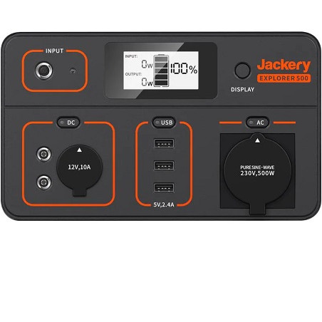 Jackery Power Station "Explorer 500", 500Wh, 21.6V, 24.0 Ah