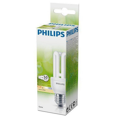 Philips ESL Energiesparlampe "Genie", E27, 11W/827