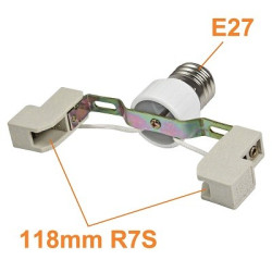 MENGS E27 auf R7s 118mm Lampen-Adapter 2