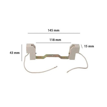 HM Lampenfassung R7s, 118mm, Keramik