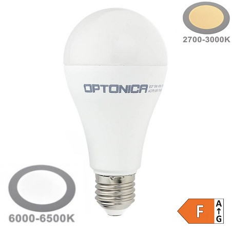 OPTONICA LED-Lampe, Birne "PROF-19W" E27, A65, 19W, matt