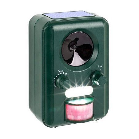 VOSS.sonic Solar Tier-Abwehr mit Bewegungsmelder, Blitzlicht