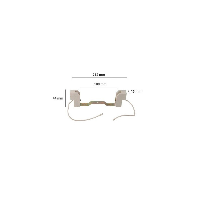 HM Lampenfassung R7s, 189mm, Keramik | 4155