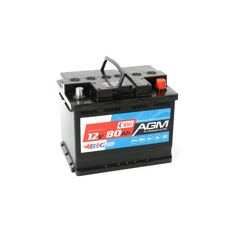 BIG AGM Professional Batterie/Akku, 80Ah, 12V