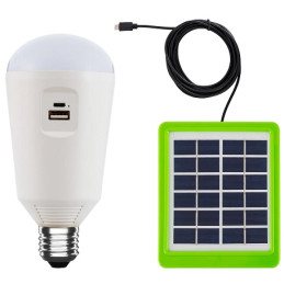 LEDKIA LED Solar-Lampe E27,...