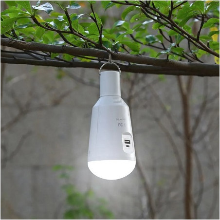 LEDKIA LED Solar-Lampe E27, tragbar, DC 5V/7W