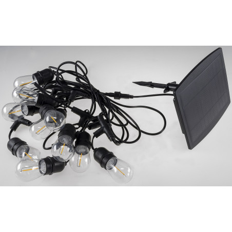 Chilitec LED Solar-Lichterkette "CT-BGL10", 10 LED Lampen