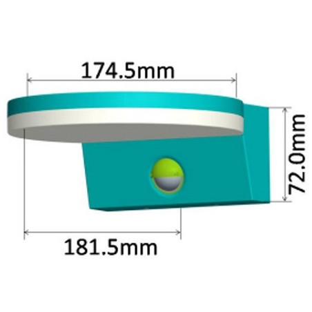 Chilitec PIR-Wandleuchte "TORTUGUERO", 15W
