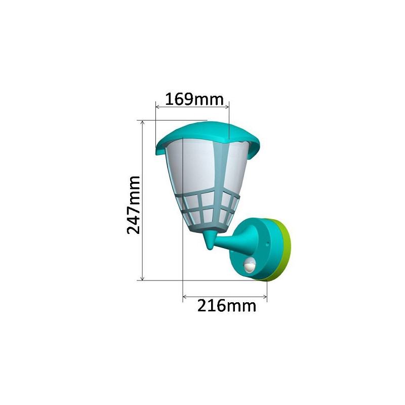 Chilitec PIR-Wandleuchte "TELARANA", 16W