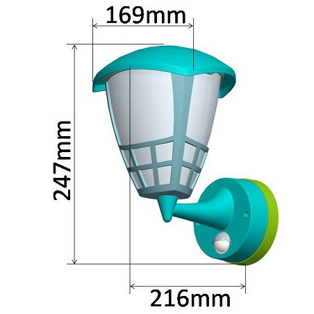 Chilitec PIR-Wandleuchte "TELARANA", 16W