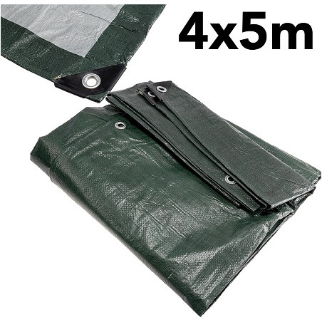 HM Allzweck-Gewebeplane mit Ösen, 4 x 5m, reissfest | 2559